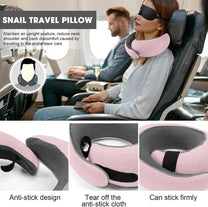 Memory Foam Travel Neck Pillow With Chin Support - Buy 1 Get 1 Free