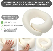 Memory Foam Travel Neck Pillow With Chin Support - Buy 1 Get 1 Free
