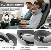 Memory Foam Travel Neck Pillow With Chin Support - Buy 1 Get 1 Free