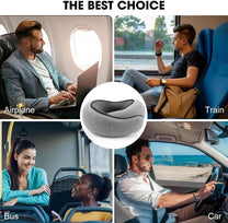 Memory Foam Travel Neck Pillow With Chin Support - Buy 1 Get 1 Free