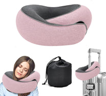 Memory Foam Travel Neck Pillow With Chin Support - Buy 1 Get 1 Free