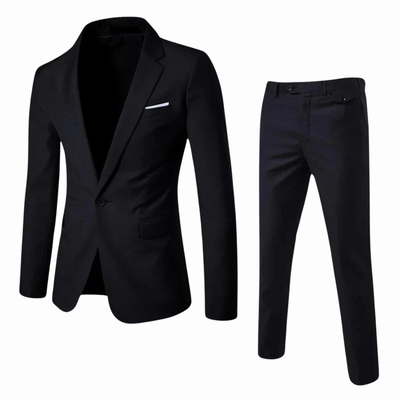 Men&#39;s Slim-Fit Suit with Blazer and Trousers