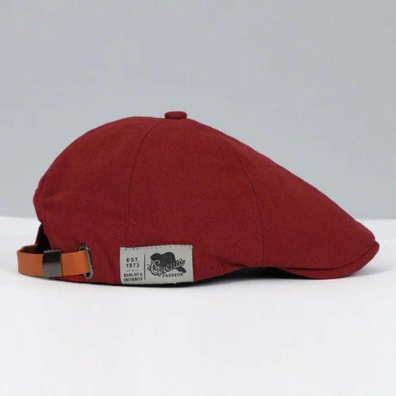 Men&#39;s Adjustable Wool Blend Beret - Multiple Colors, Timeless Design