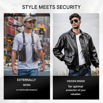 Men&#39;s Anti-Theft Crossbody Bag With Hidden Compartments
