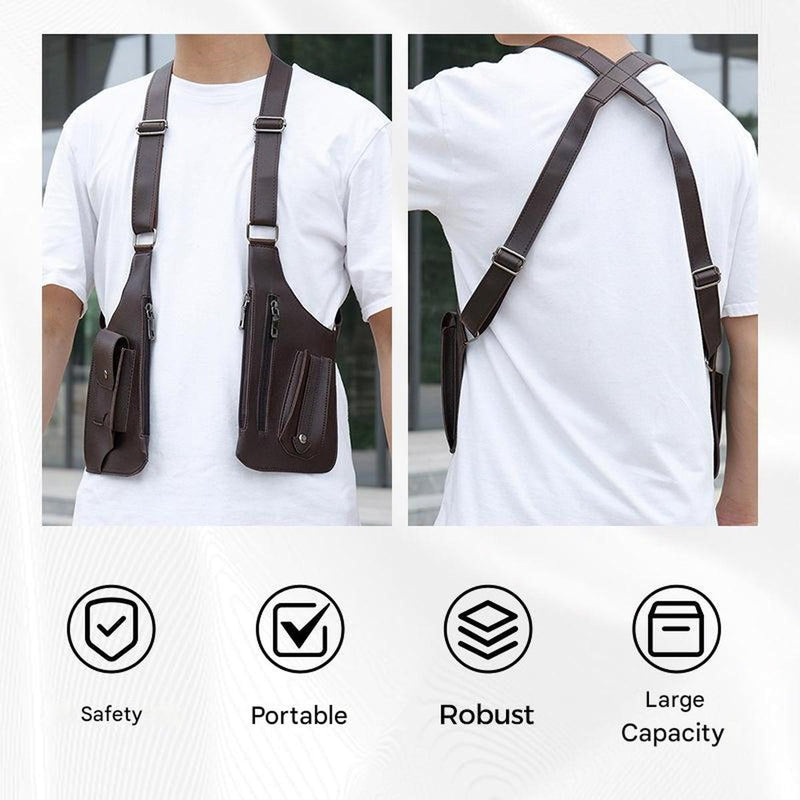 Men&#39;s Anti-Theft Crossbody Bag With Hidden Compartments