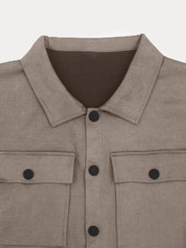 Men&#39;s Athleisure Button-Down Shirt and Pants Set