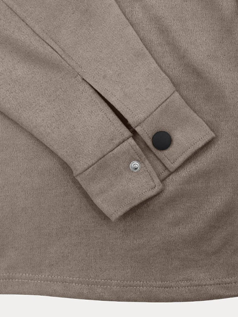 Men&#39;s Athleisure Button-Down Shirt and Pants Set