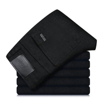 Men&#39;s Black Straight Fit Jeans With Stretch