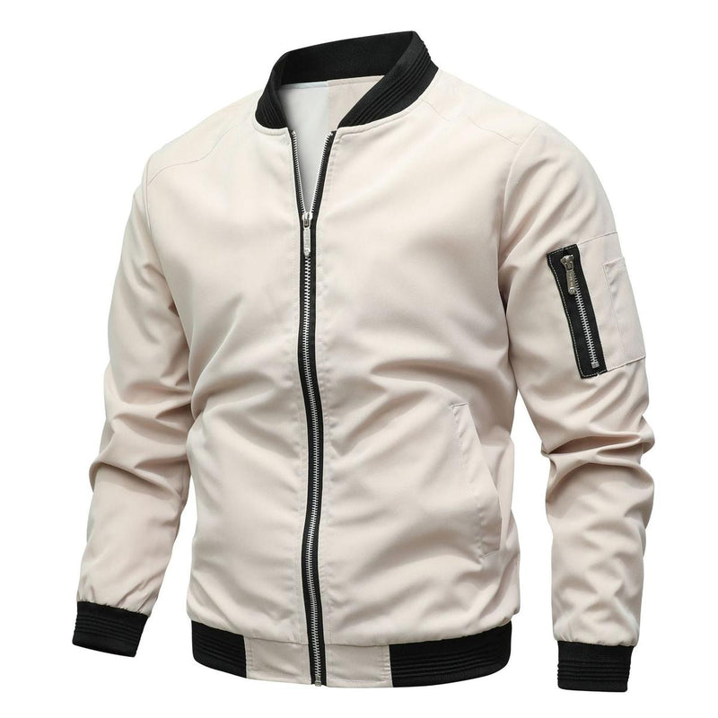 Men&#39;s Bomber Jacket With Arm Pocket - Versatile Casual Outerwear
