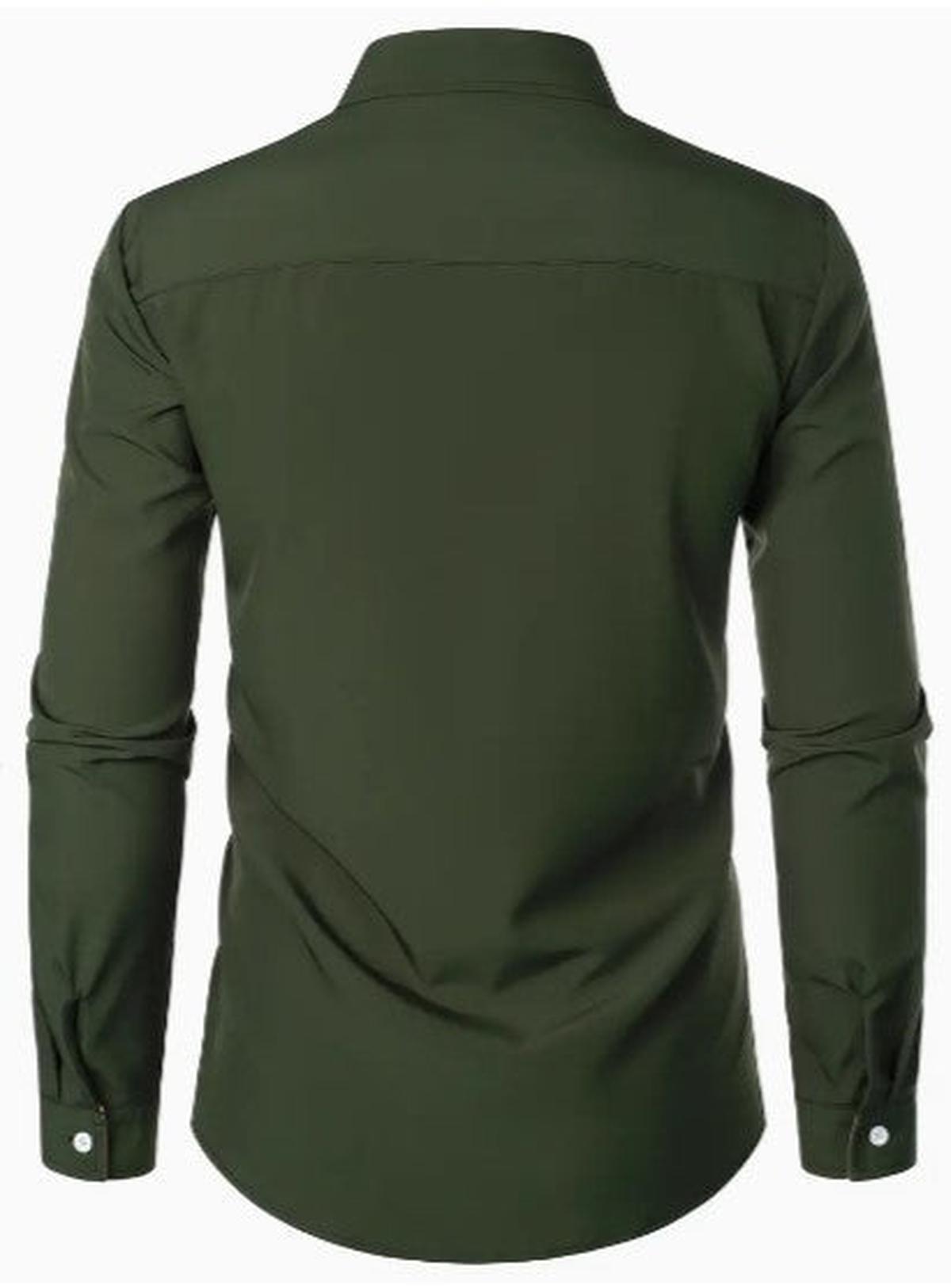 Men&#39;s Breathable Long Sleeve Casual Shirt