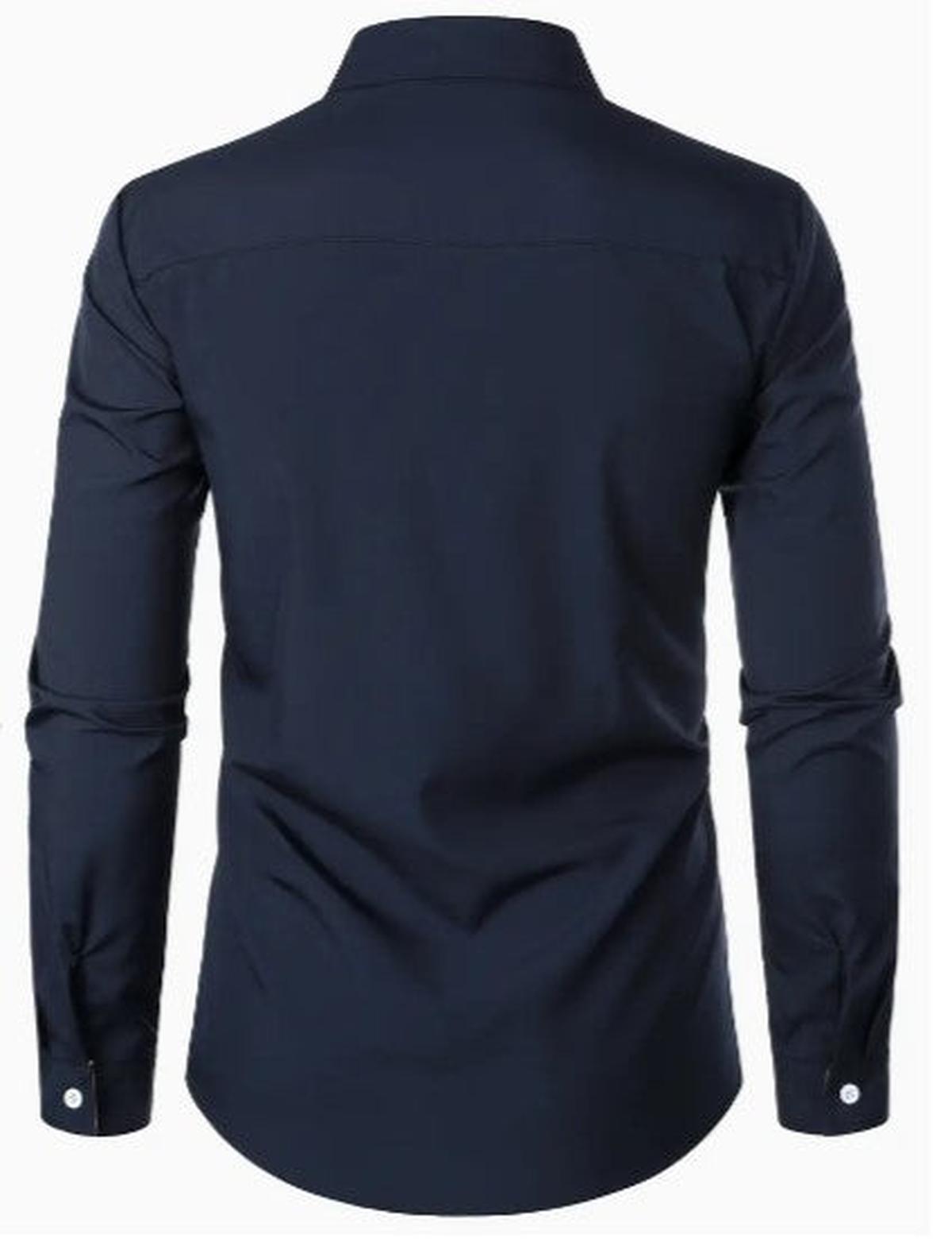 Men&#39;s Breathable Long Sleeve Casual Shirt