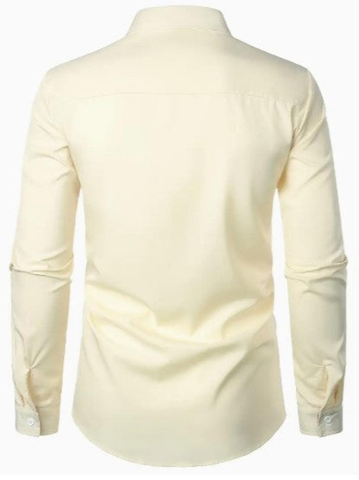 Men&#39;s Breathable Long Sleeve Casual Shirt