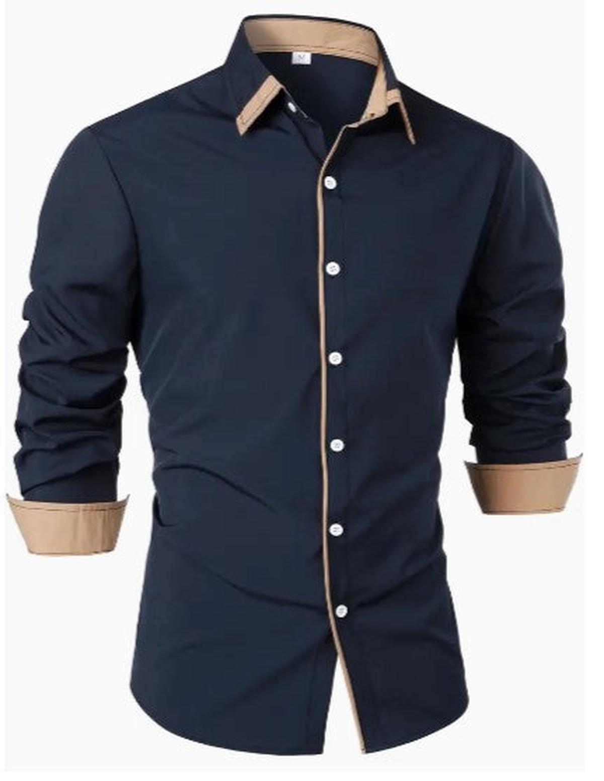Men&#39;s Breathable Long Sleeve Casual Shirt