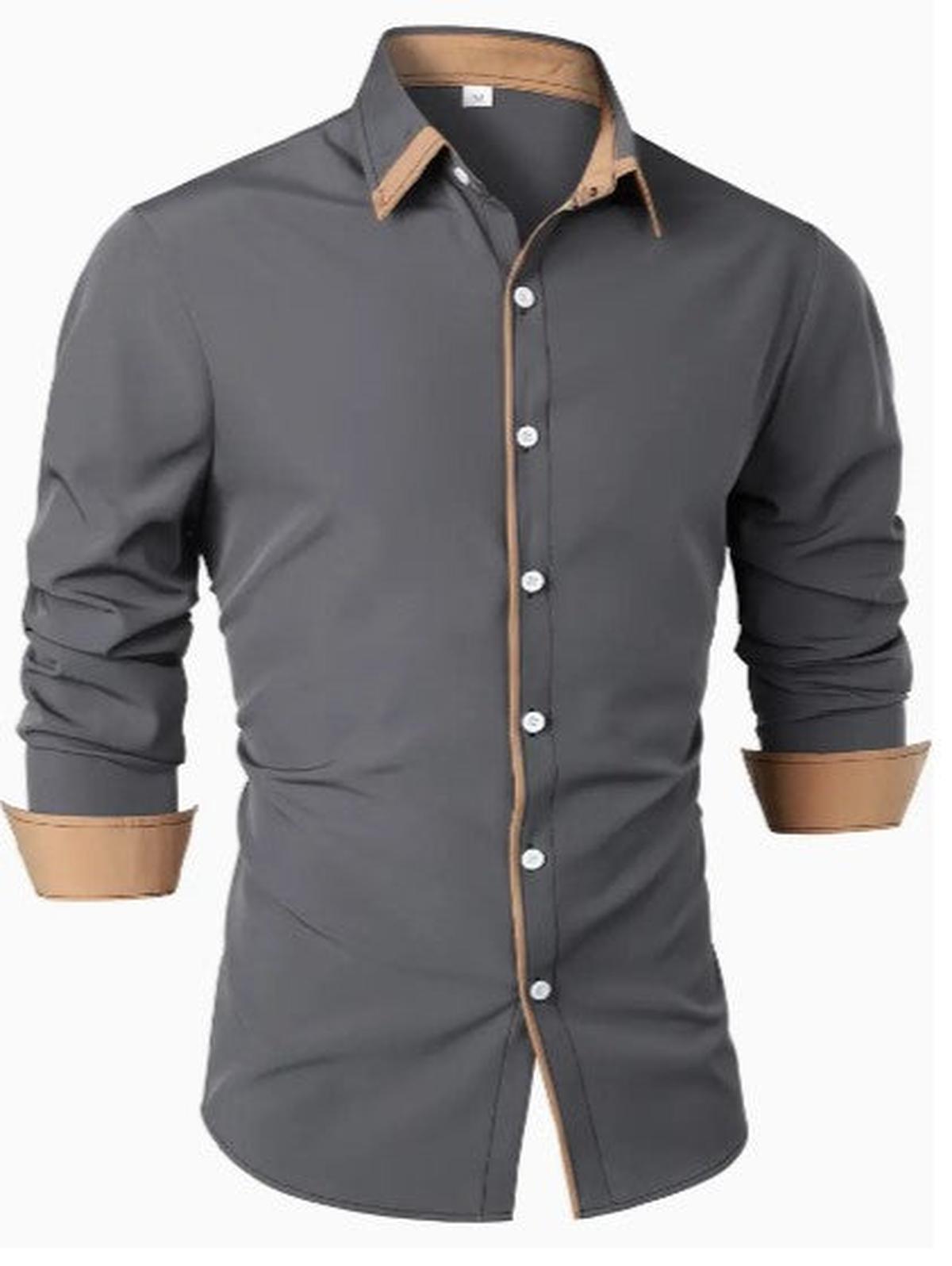 Men&#39;s Breathable Long Sleeve Casual Shirt