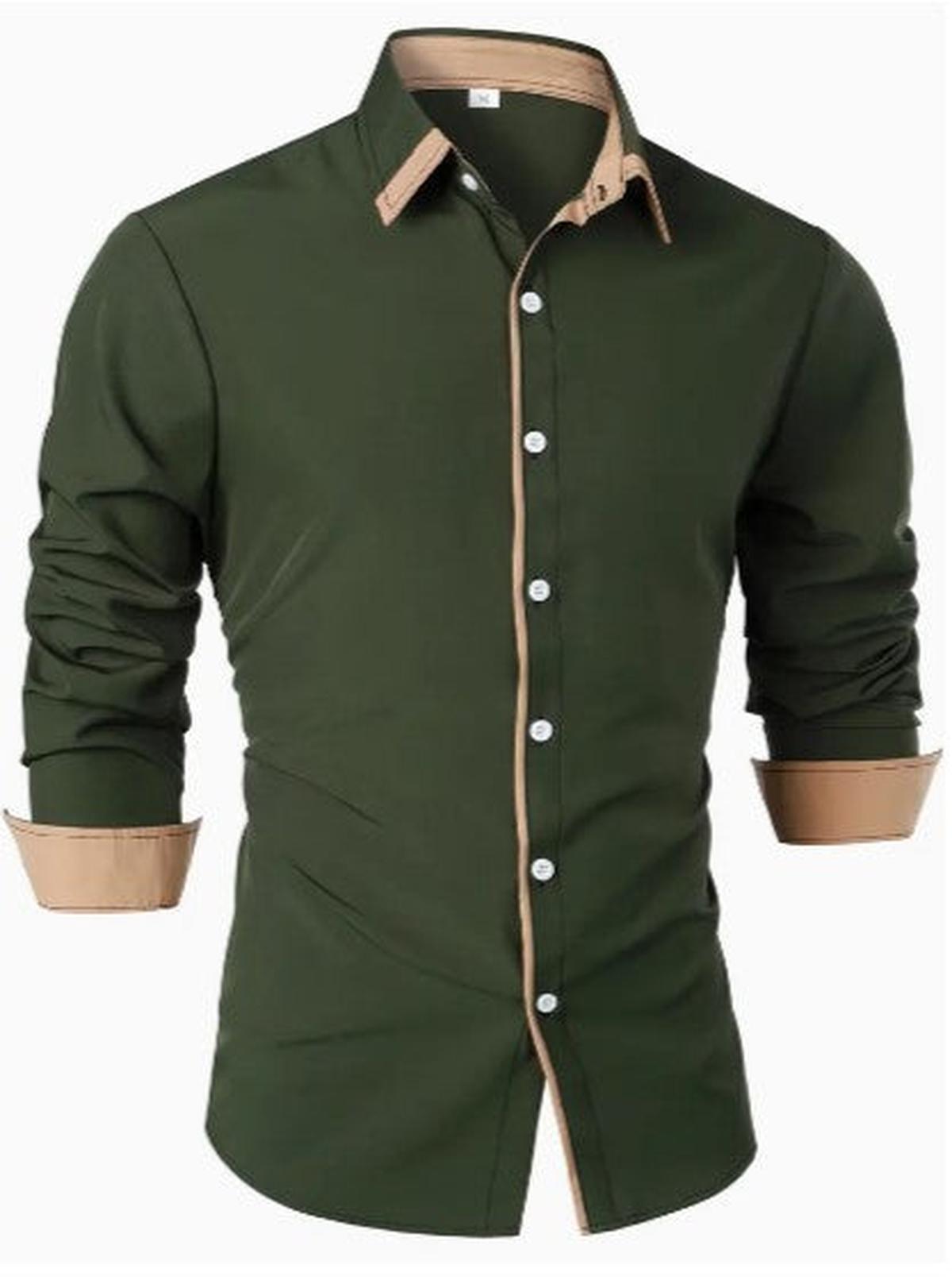 Men&#39;s Breathable Long Sleeve Casual Shirt