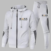 Men&#39;s Breathable Polyester Training Set with Jacket and Trousers