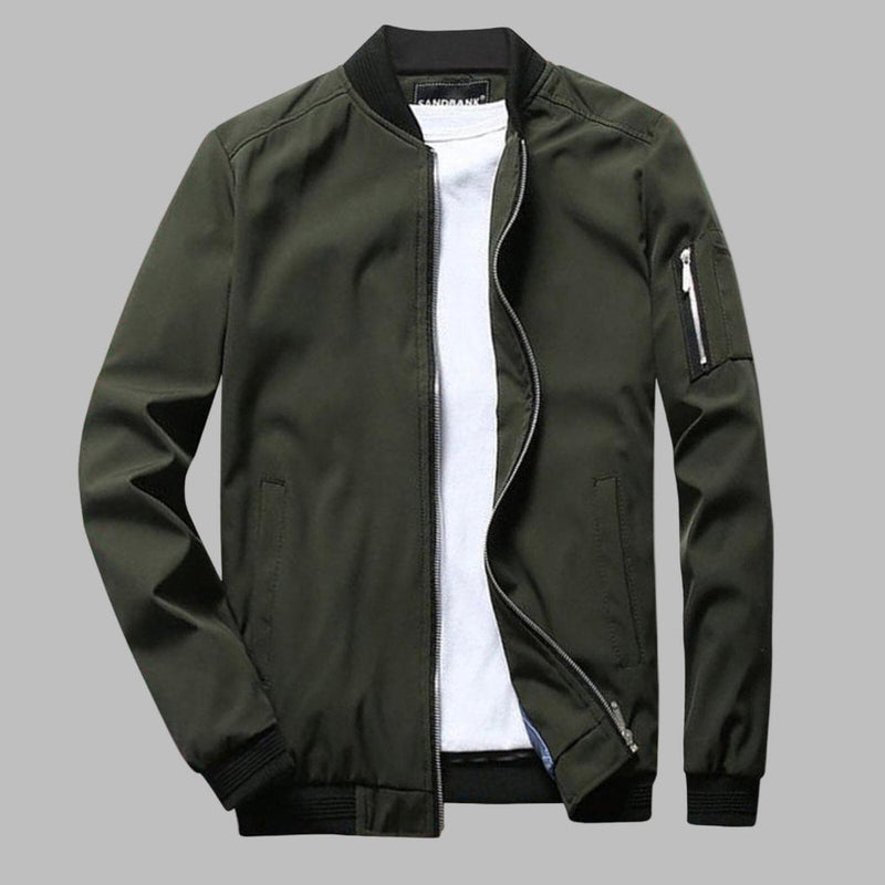 Men&#39;s Breathable Summer Jacket With Zipper And Pockets
