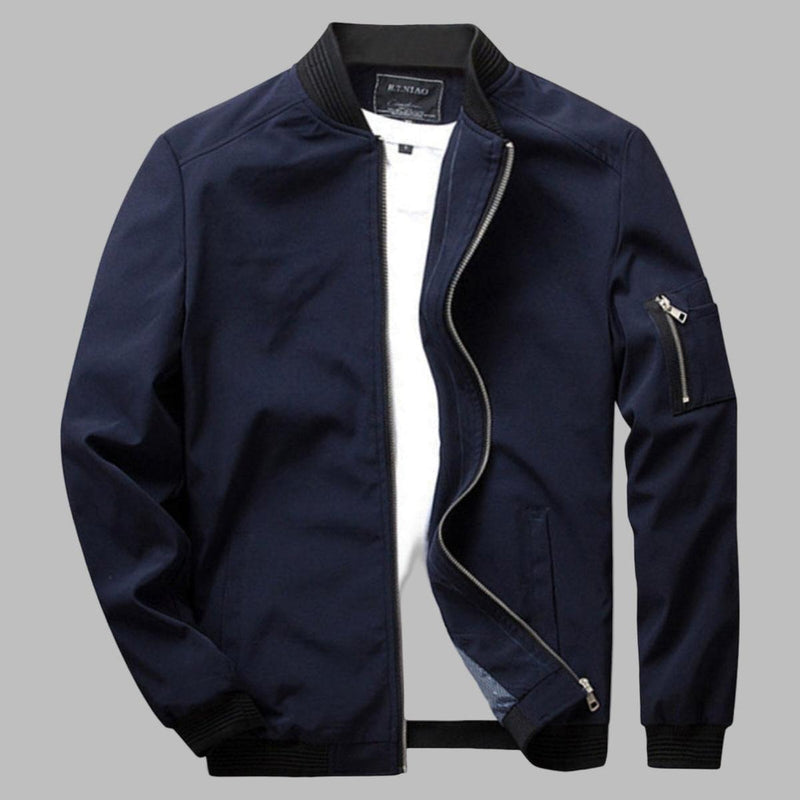 Men&#39;s Breathable Summer Jacket With Zipper And Pockets