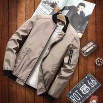 Men&#39;s Breathable Summer Jacket With Zipper And Pockets