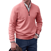 Men&#39;s Cashmere Quarter-Zip Sweater Sleeveless