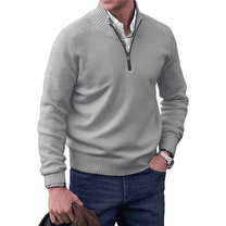Men&#39;s Cashmere Quarter-Zip Sweater Sleeveless