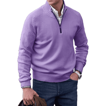 Men&#39;s Cashmere Quarter-Zip Sweater Sleeveless