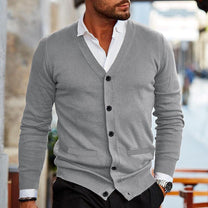 Men&#39;s Casual Buttoned Vest in Soft, Breathable Fabric