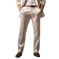 Men&#39;s Casual Cotton Trousers With Straight Cut