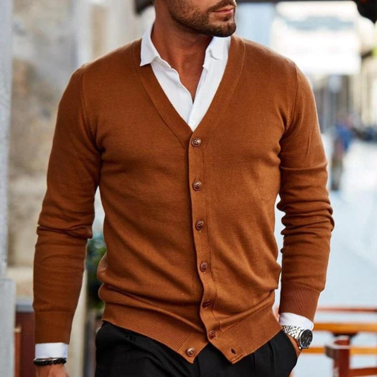 Men&#39;s Casual Cotton Vest With Button Closure