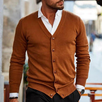 Men&#39;s Casual Cotton Vest With Button Closure