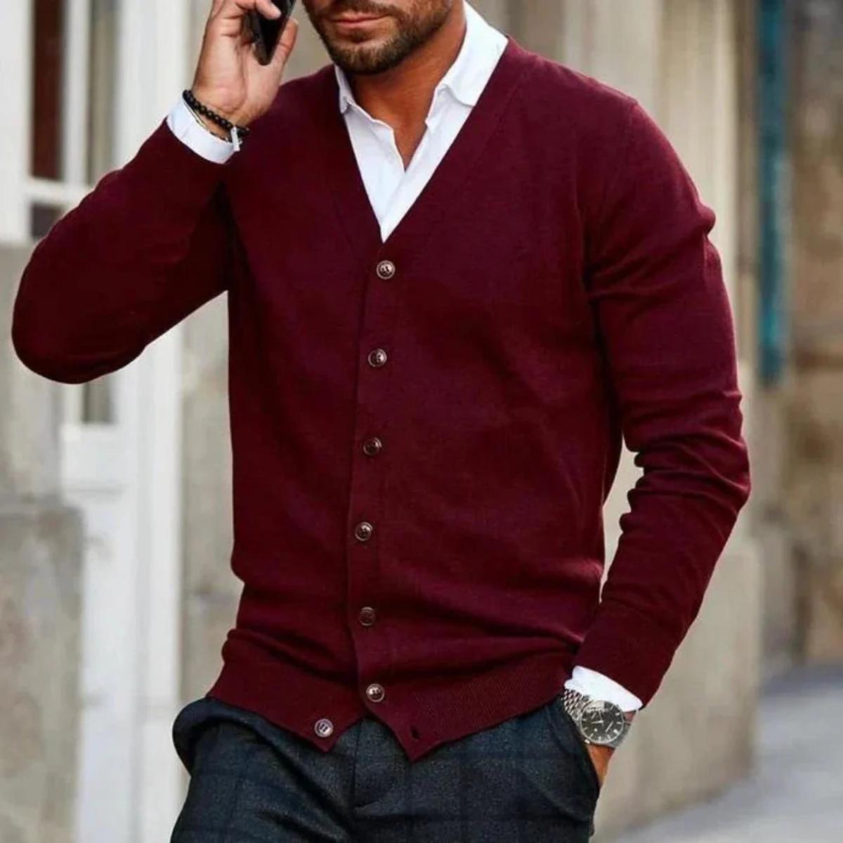 Men&#39;s Casual Cotton Vest With Button Closure