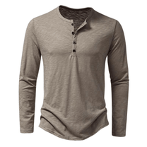 Men&#39;s Casual Long-Sleeve Cotton Shirt