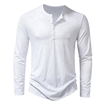 Men&#39;s Casual Long-Sleeve Cotton Shirt