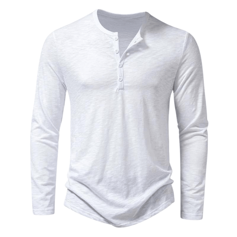Men&#39;s Casual Long-Sleeve Cotton Shirt