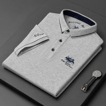Men&#39;s Casual Polo Shirt With Button-Down Collar And Tailored Fit