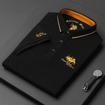 Men&#39;s Casual Polo Shirt With Button-Down Collar And Tailored Fit