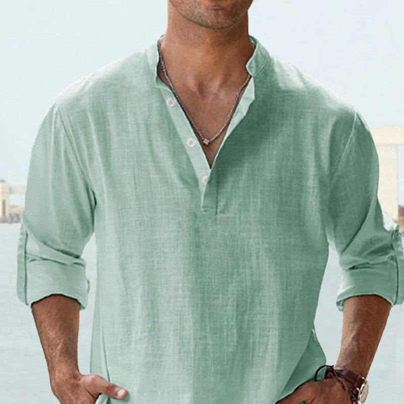 Men&#39;s Casual Summer Cotton Shirt