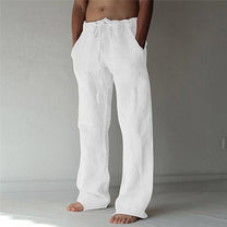 Men&#39;s Casual Wide-Leg Linen Pants For Summer