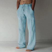 Men&#39;s Casual Wide-Leg Linen Pants For Summer