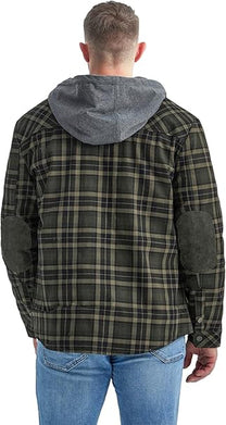 Men&#39;s Checked Outdoor Jacket With Insulation And Water-Repellent Coating