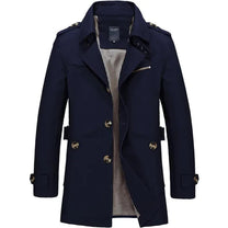 Men&#39;s Classic Business Windbreaker Jacket Cotton Polyester Regular Fit