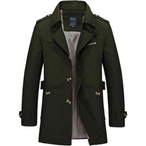 Men&#39;s Classic Business Windbreaker Jacket Cotton Polyester Regular Fit