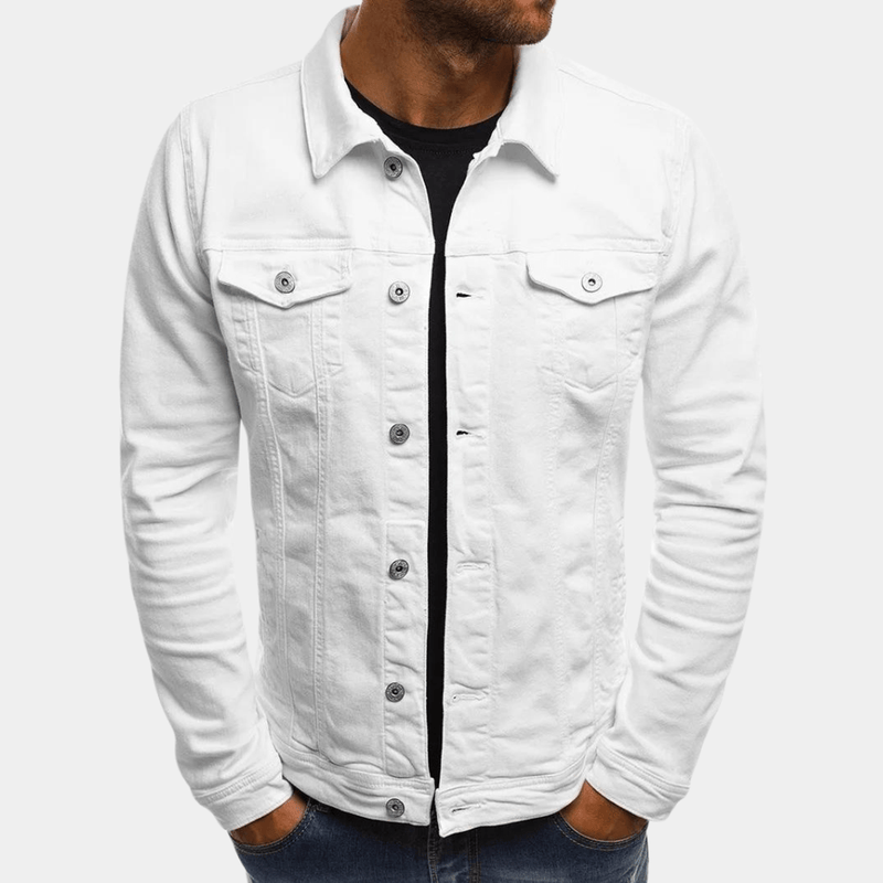 Men&#39;s Classic Cotton Jacket With Tailored Fit
