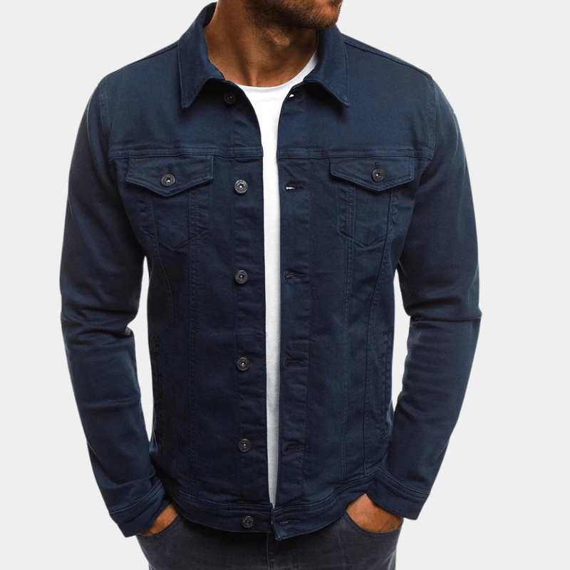 Men&#39;s Classic Cotton Jacket With Tailored Fit