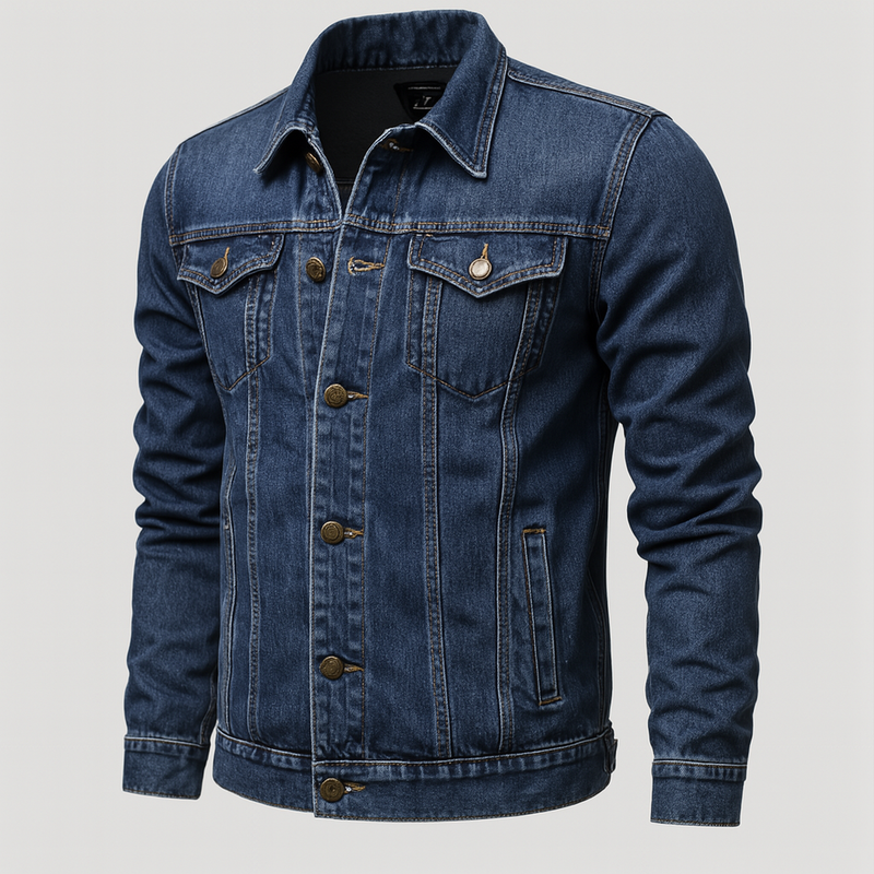 Men&#39;s Classic Denim Trucker Jacket