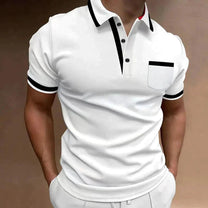 Men&#39;s Classic Fit Polo Shirt Cotton Blend