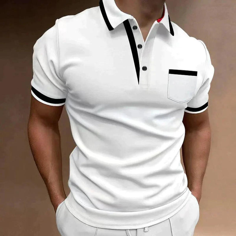 Men&#39;s Classic Fit Polo Shirt Cotton Blend