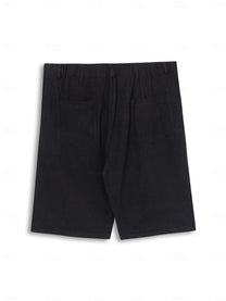 Men&#39;s Classic Linen-Cotton Shorts With Elastic Waistband