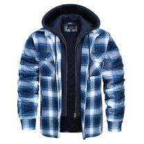 Men&#39;s Classic Plaid Jacket Regular Fit Fall Winter Outerwear