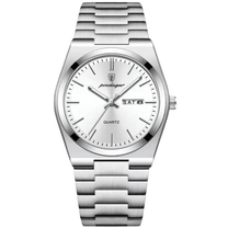 Men&#39;s Classic Steel Watch 41mm Dial Double Butterfly Clasp